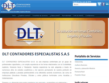 Tablet Screenshot of dltcontadores.com